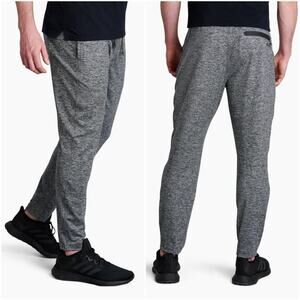 KUHL Men's Stryver Performance Knit Pant in Dark Heather Gray Size S Reg